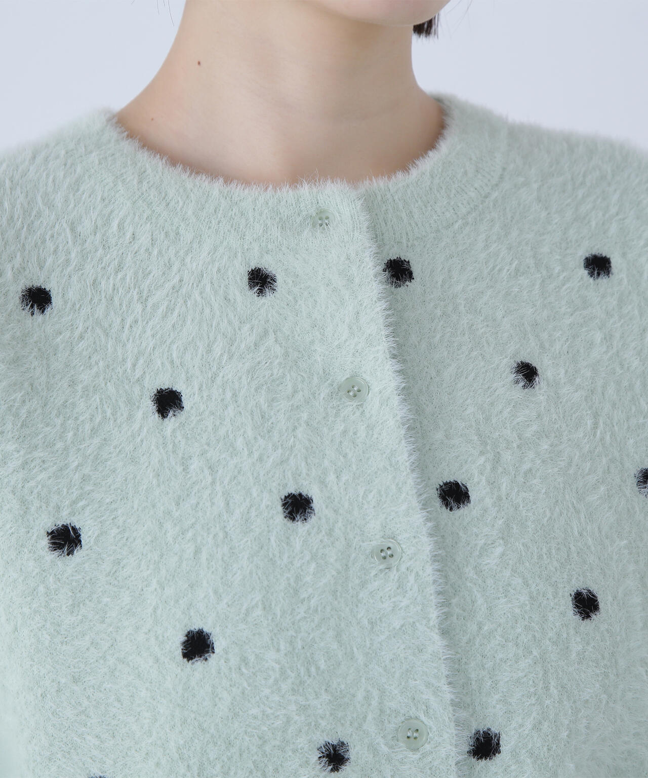 ドットシャギーカーディガン