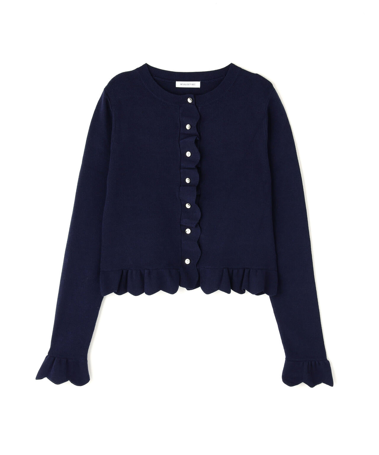 メタルボタンフリルカーディガン | NATURAL BEAUTY BASIC