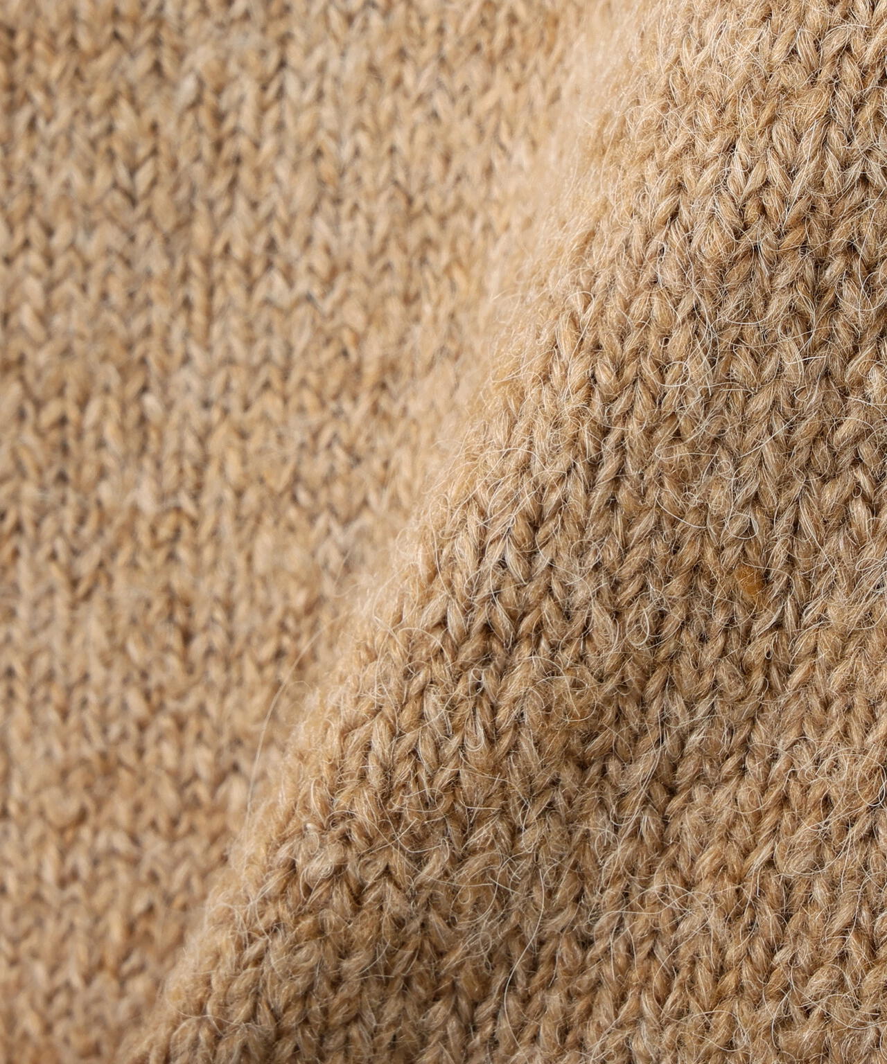 【BLANC】フェイクファー付ボクシーカーディガン