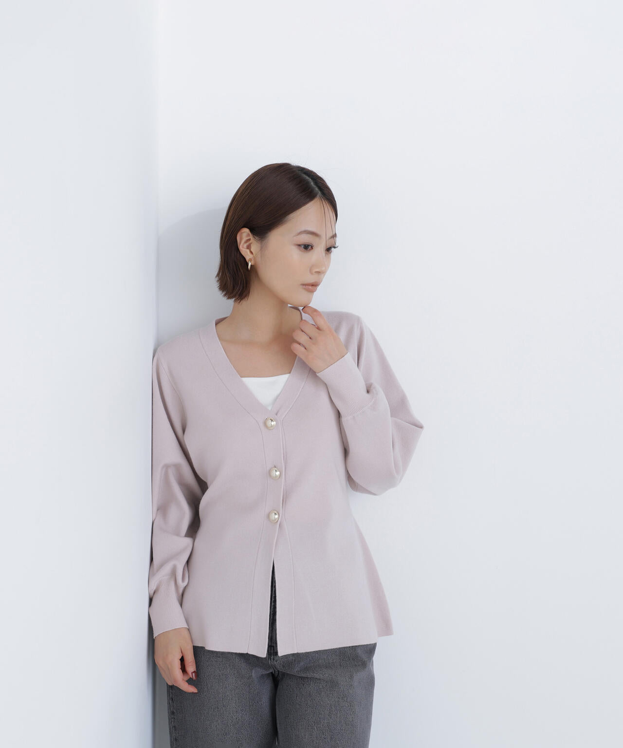 ルミネ・ルクア・mix.tokyo 限定商品】ウエストシェイプカーディガン