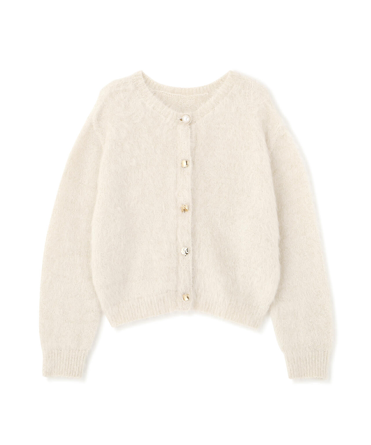 デザインボタンラメシャギーカーディガン | NATURAL BEAUTY BASIC