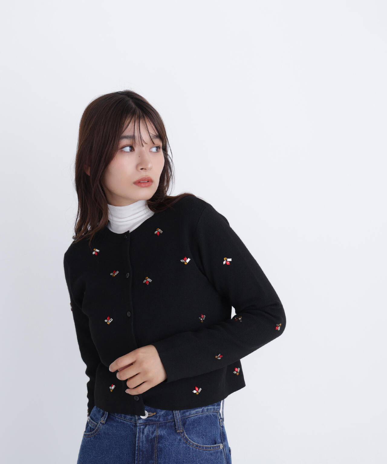 ビジューニットジャケット | NATURAL BEAUTY BASIC（ナチュラル