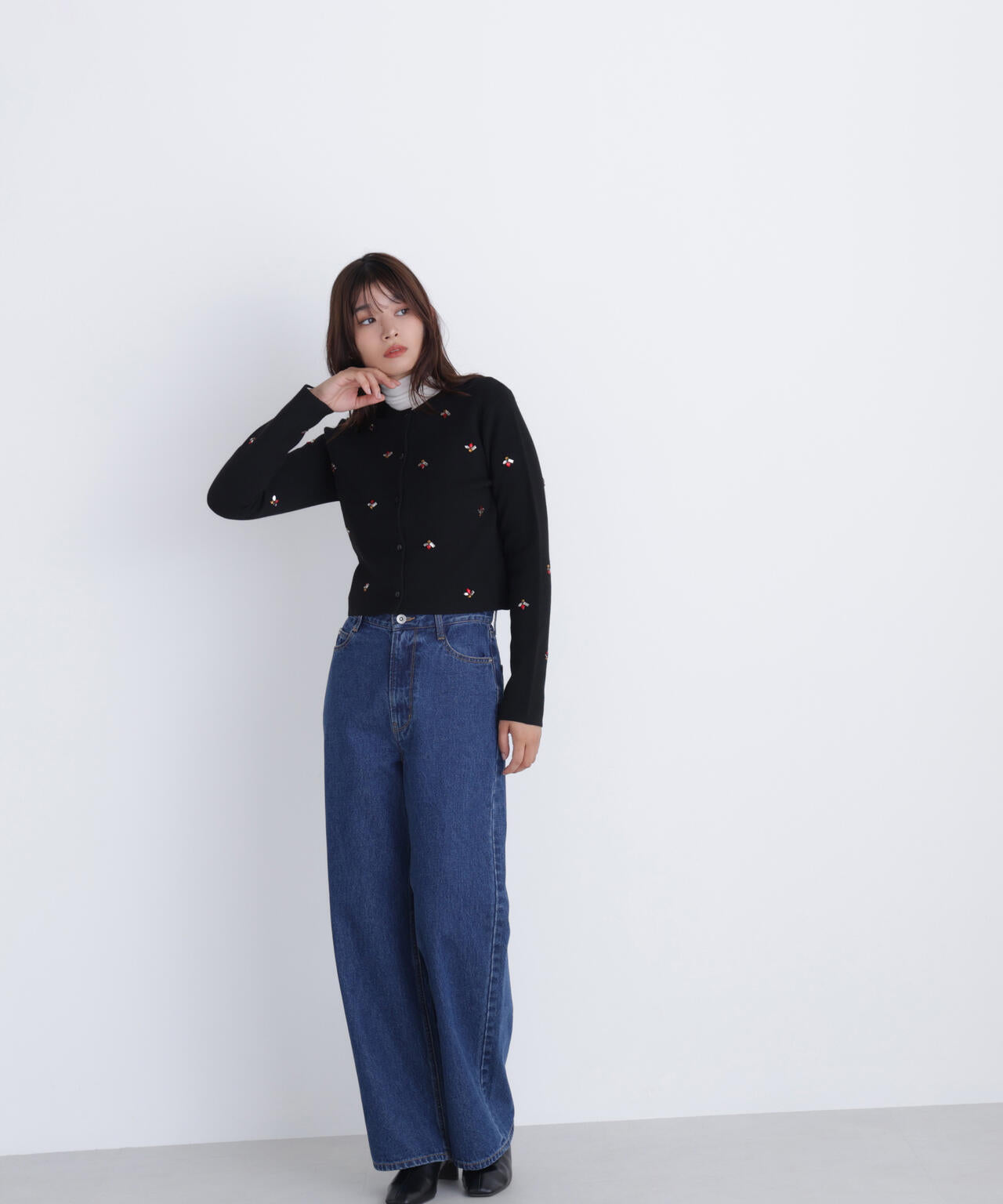 ビジューニットジャケット | NATURAL BEAUTY BASIC（ナチュラル