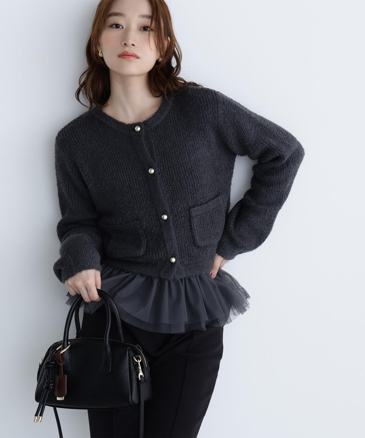 チュールペプラムニットアンサンブル | NATURAL BEAUTY BASIC