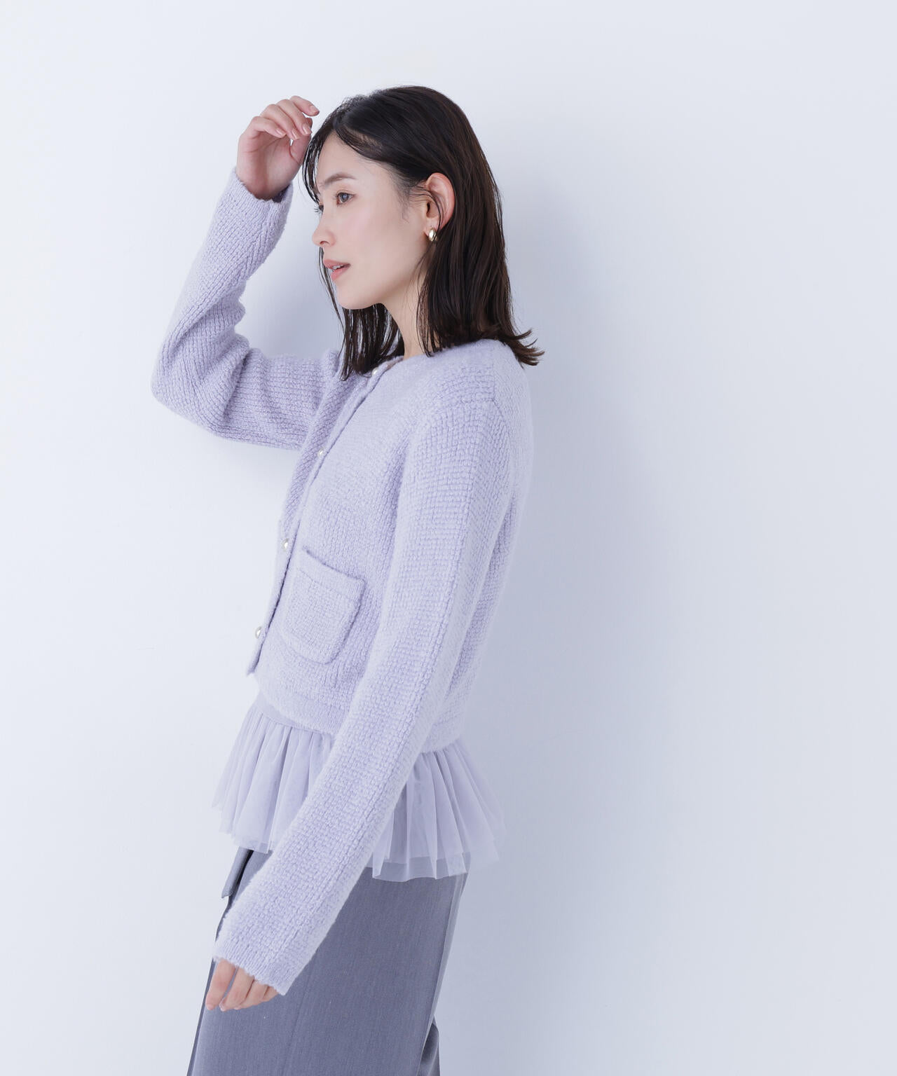 チュールペプラムニットアンサンブル | NATURAL BEAUTY BASIC