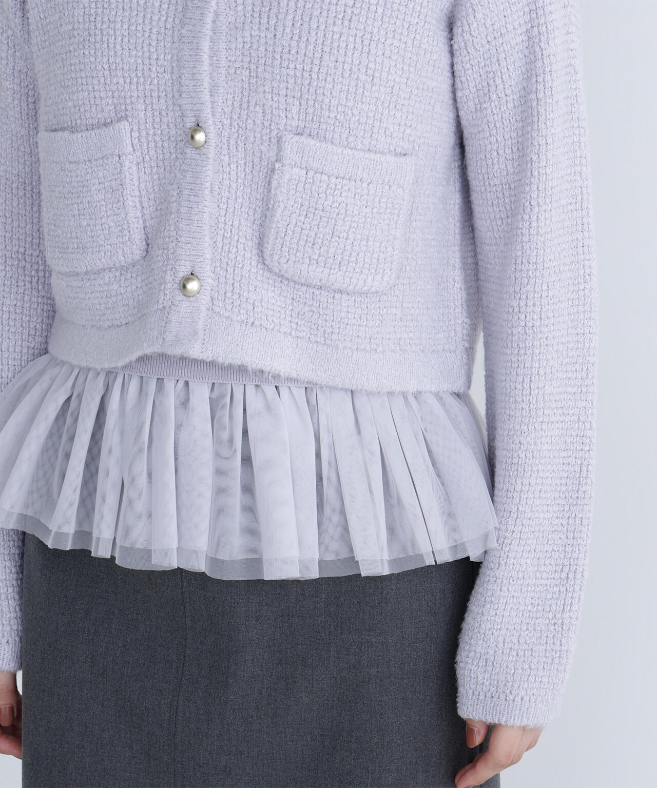 チュールペプラムニットアンサンブル | NATURAL BEAUTY BASIC