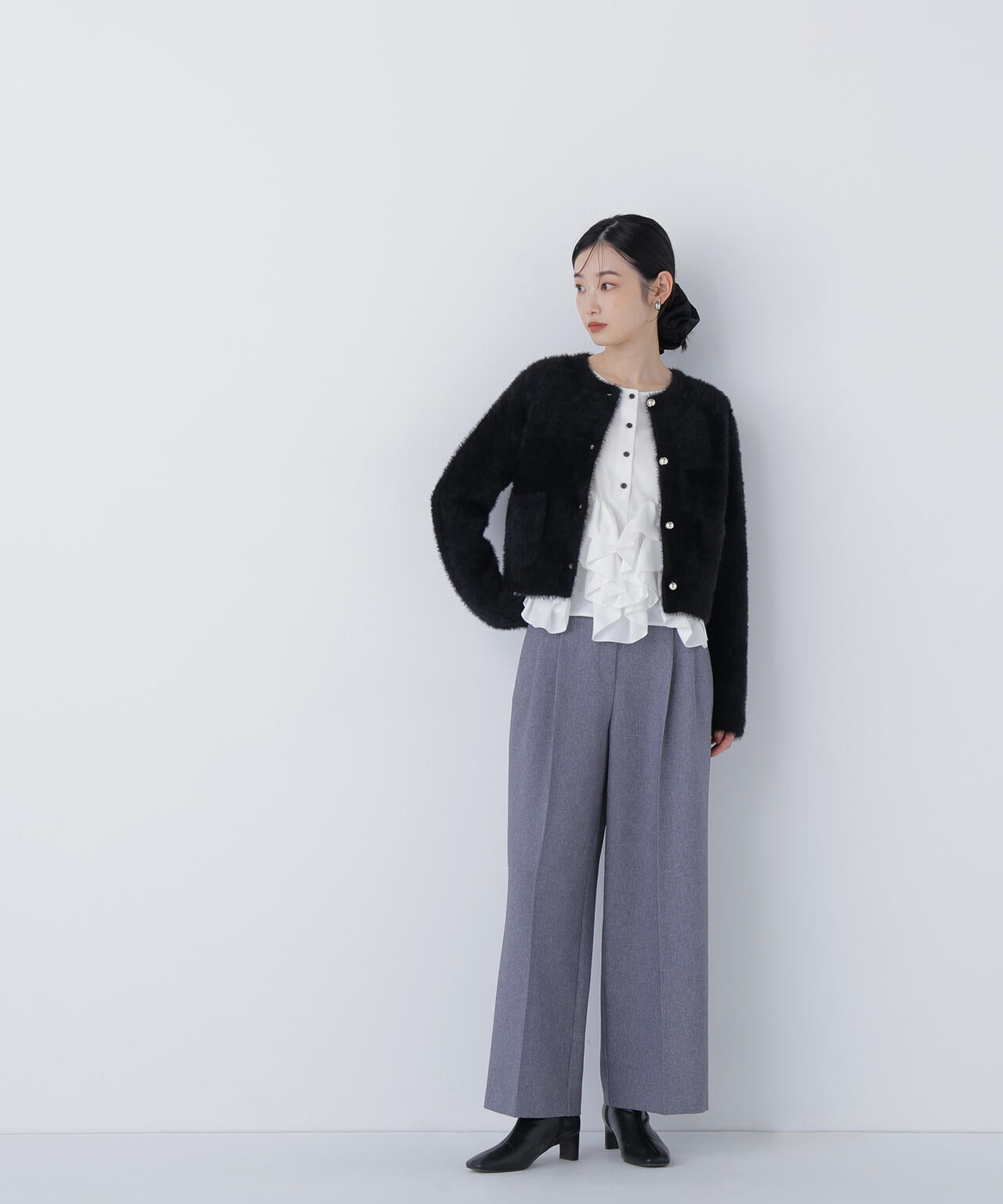 シャギーニットジャケット | NATURAL BEAUTY BASIC（ナチュラル