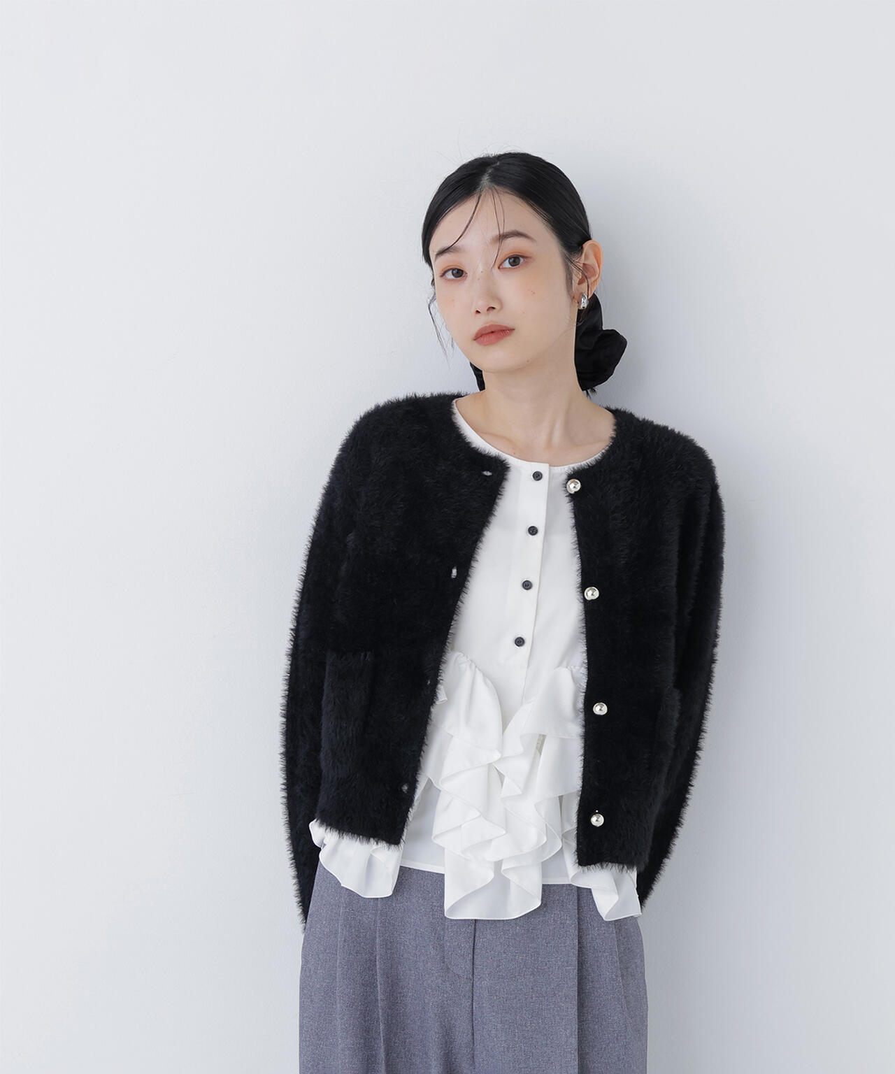 シャギーニットジャケット | NATURAL BEAUTY BASIC（ナチュラル