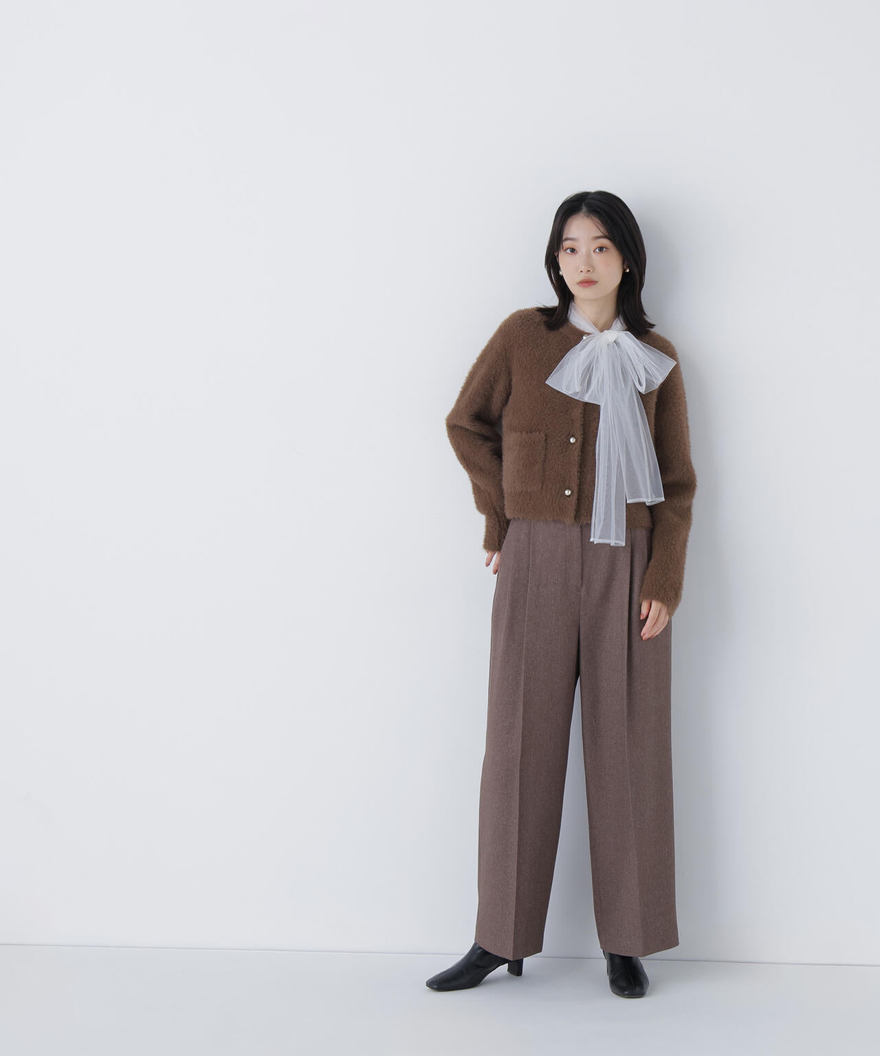 シャギーニットジャケット | NATURAL BEAUTY BASIC（ナチュラル