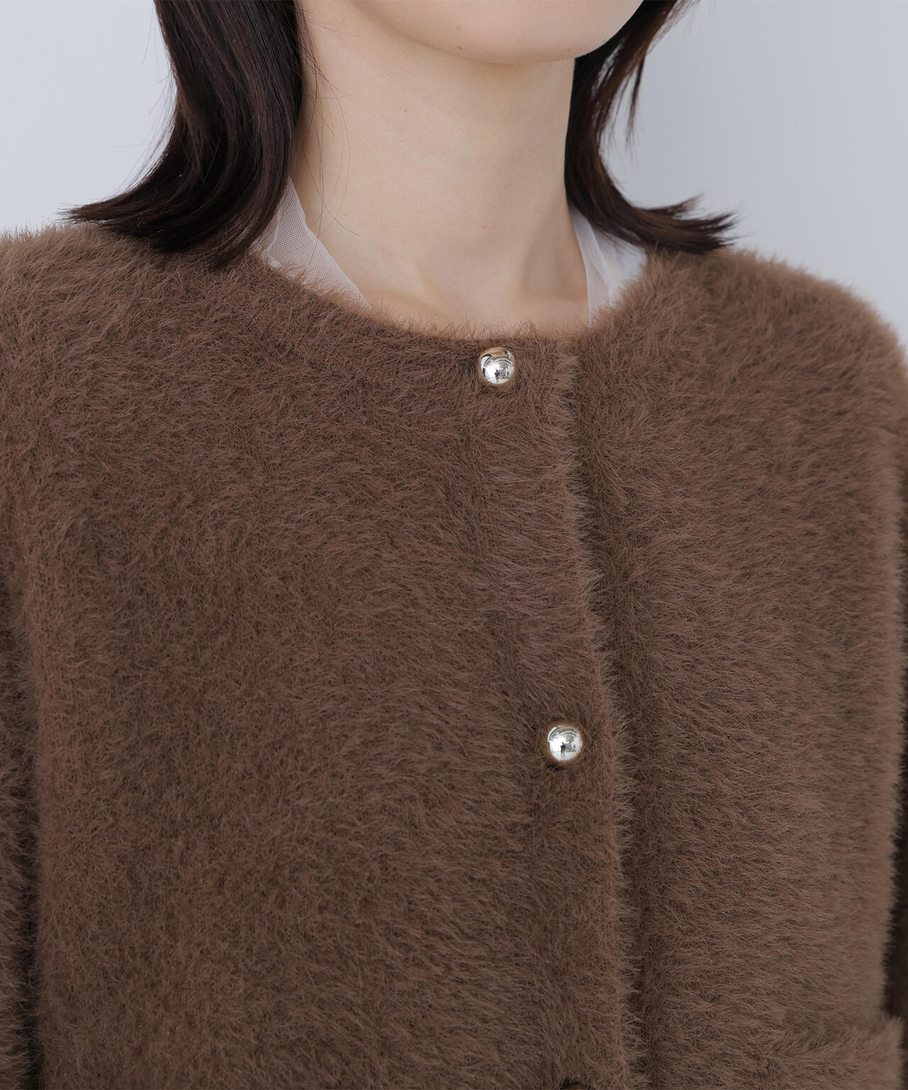 シャギーニットジャケット | NATURAL BEAUTY BASIC（ナチュラル