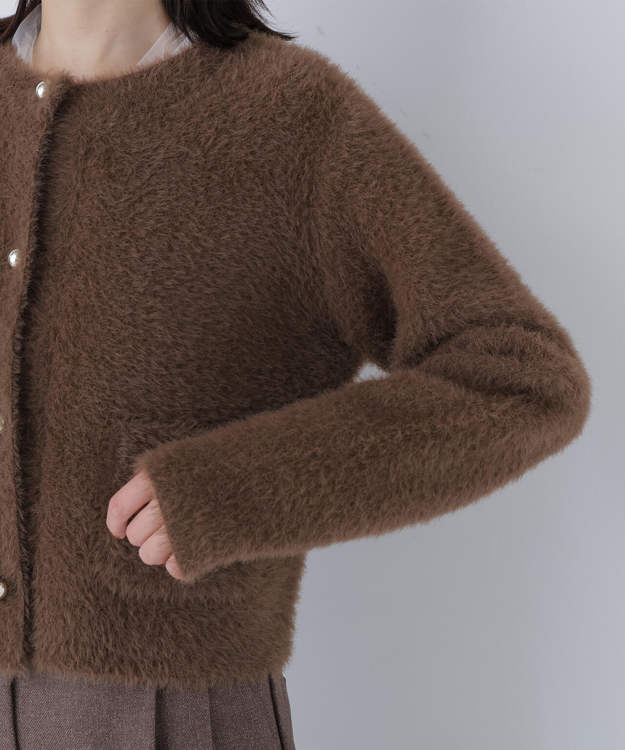 シャギーニットジャケット | NATURAL BEAUTY BASIC（ナチュラル