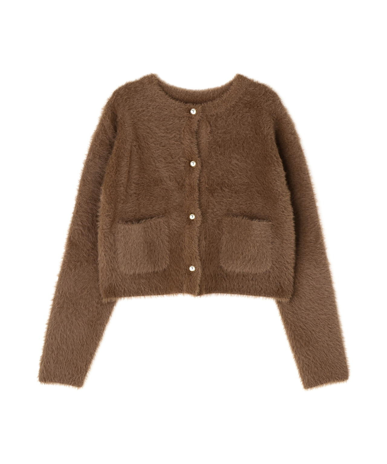 シュシュ　極美品✨ブティック　モスキーノ　ニットジャケット シャギーニットジャケット | NATURAL BEAUTY BASIC（ナチュラル