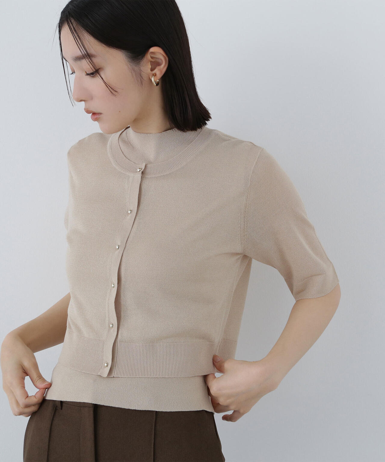 【Oggi掲載】シアーショートカーデアンサンブル