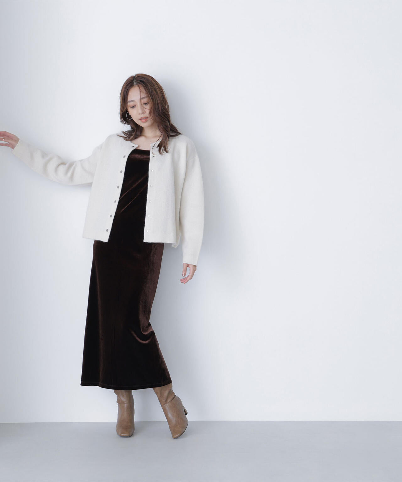 FOX接結ニットジャケット