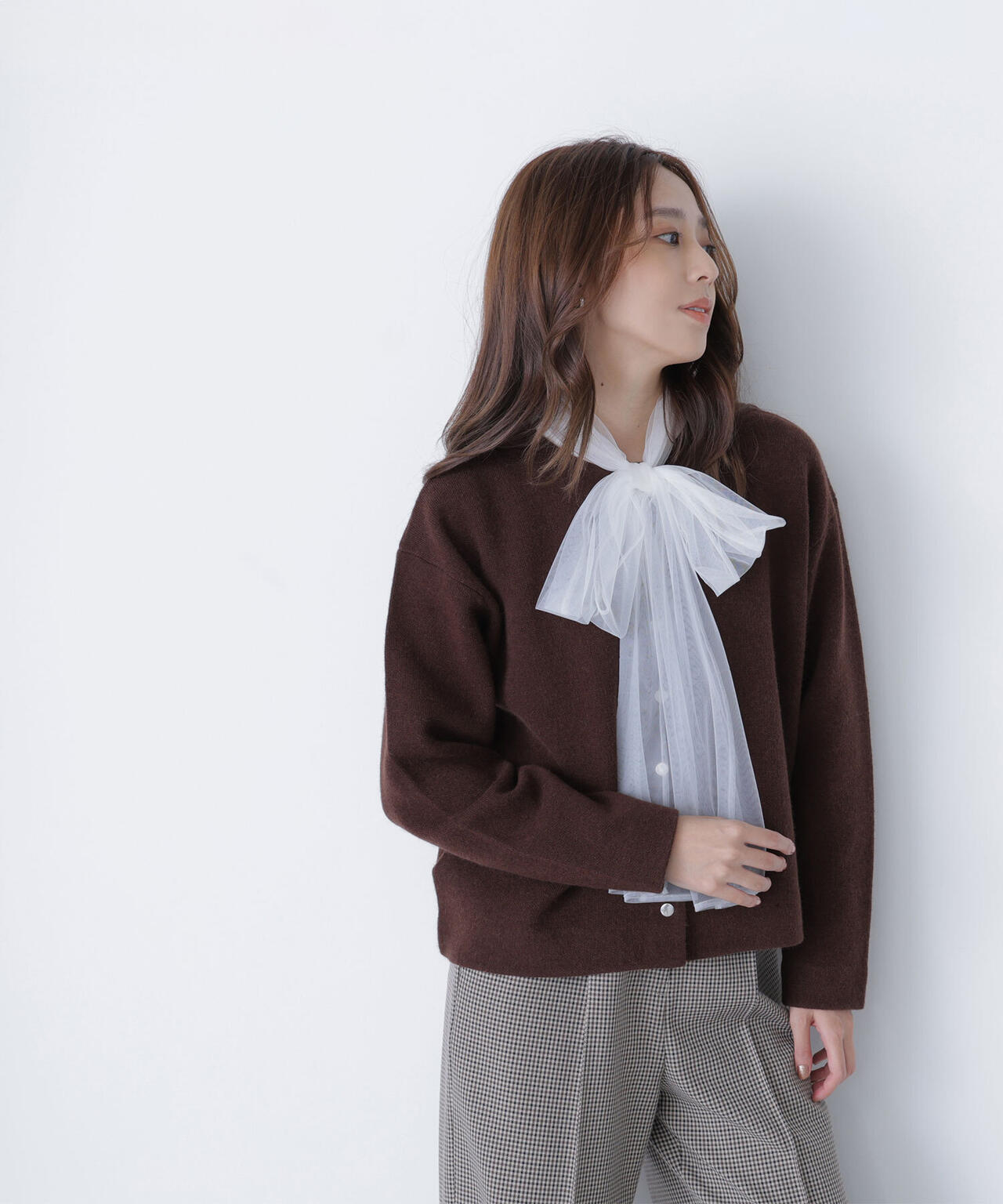 FOX接結ニットジャケット | NATURAL BEAUTY BASIC（ナチュラル