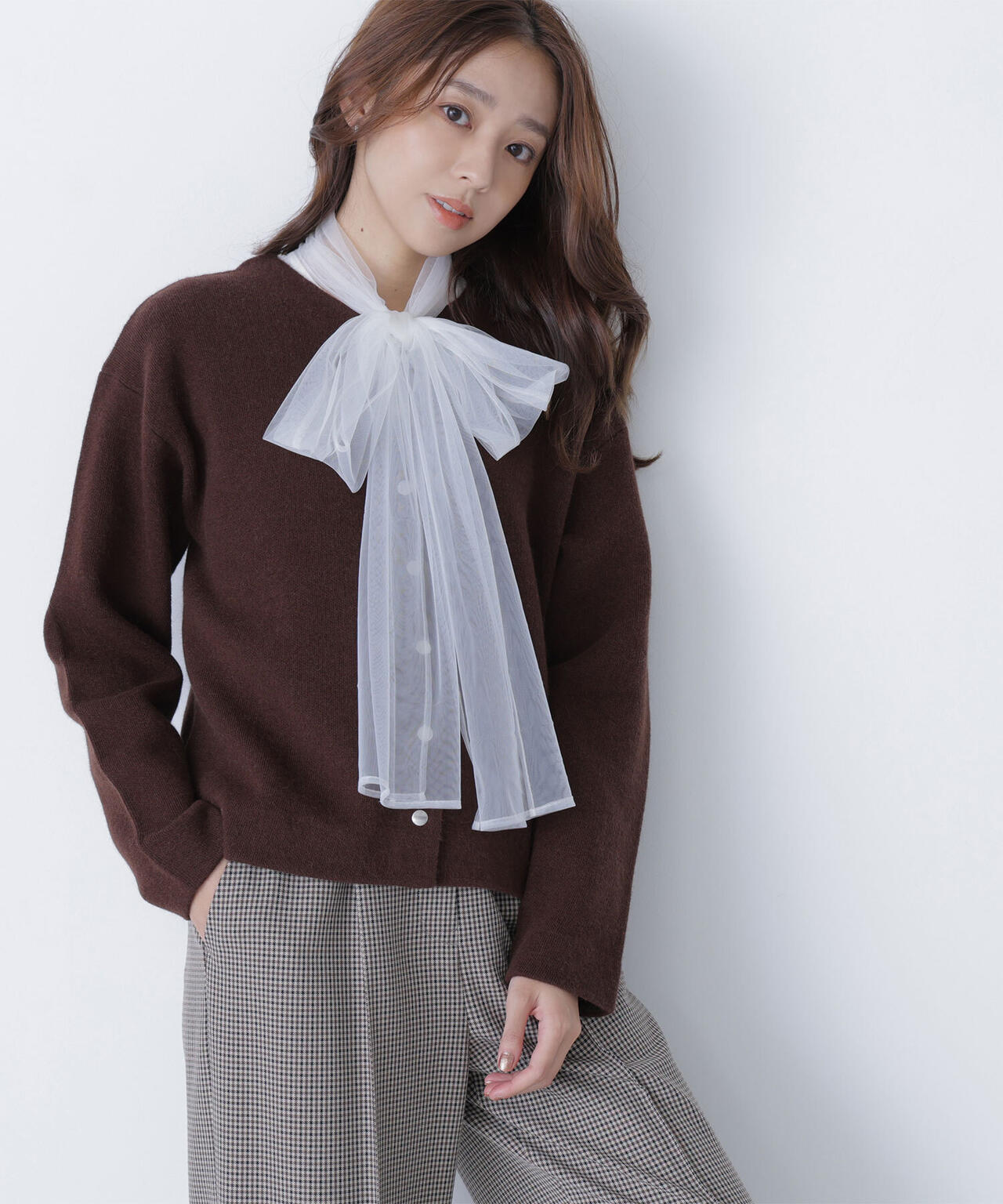 FOX接結ニットジャケット