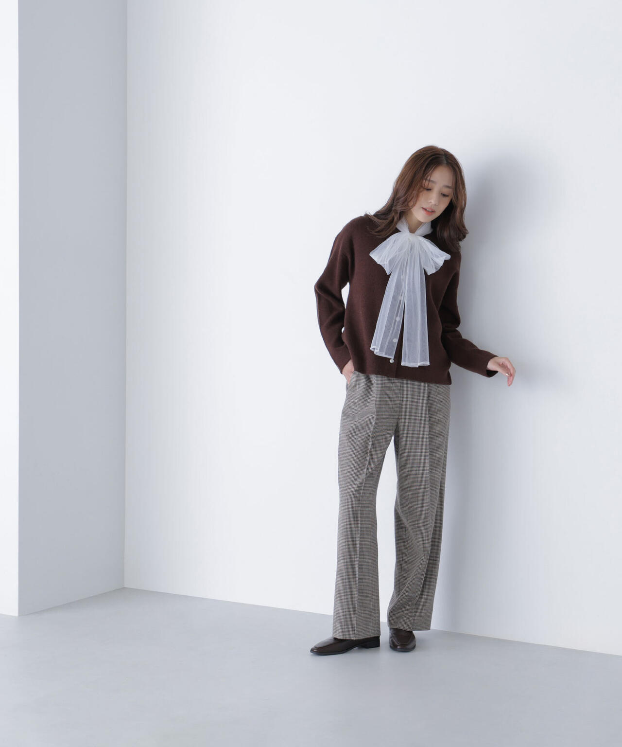 FOX接結ニットジャケット | NATURAL BEAUTY BASIC（ナチュラル