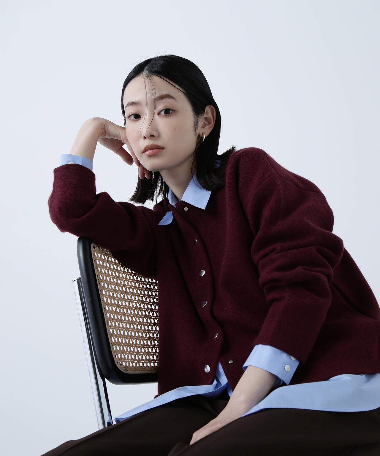 FOX接結ニットジャケット