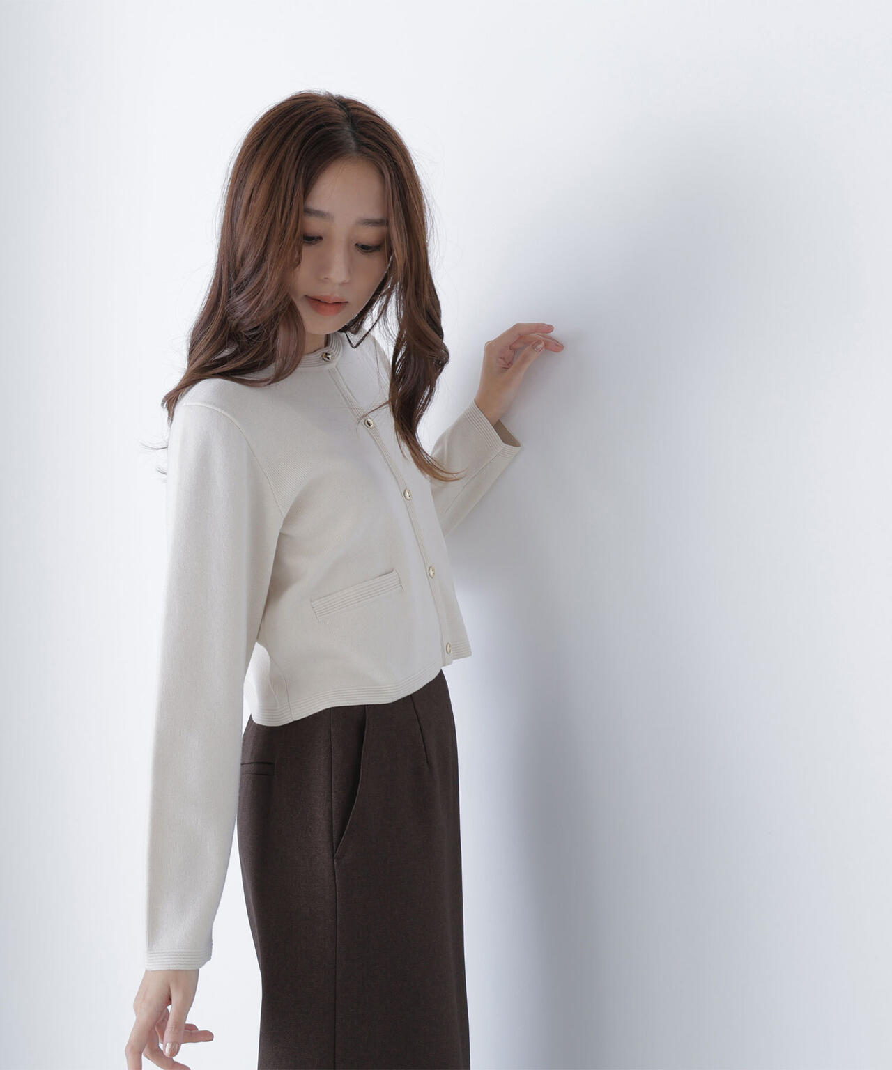 シルクブレンドカーディガン