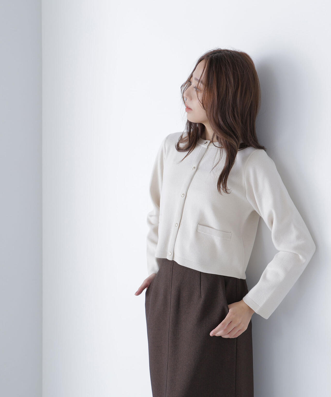 シルクブレンドカーディガン | NATURAL BEAUTY BASIC（ナチュラル