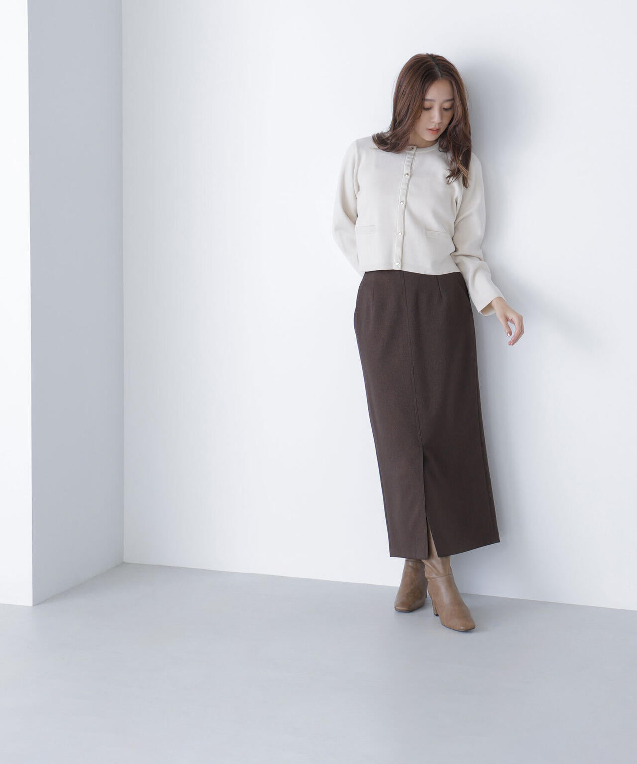 シルクブレンドカーディガン