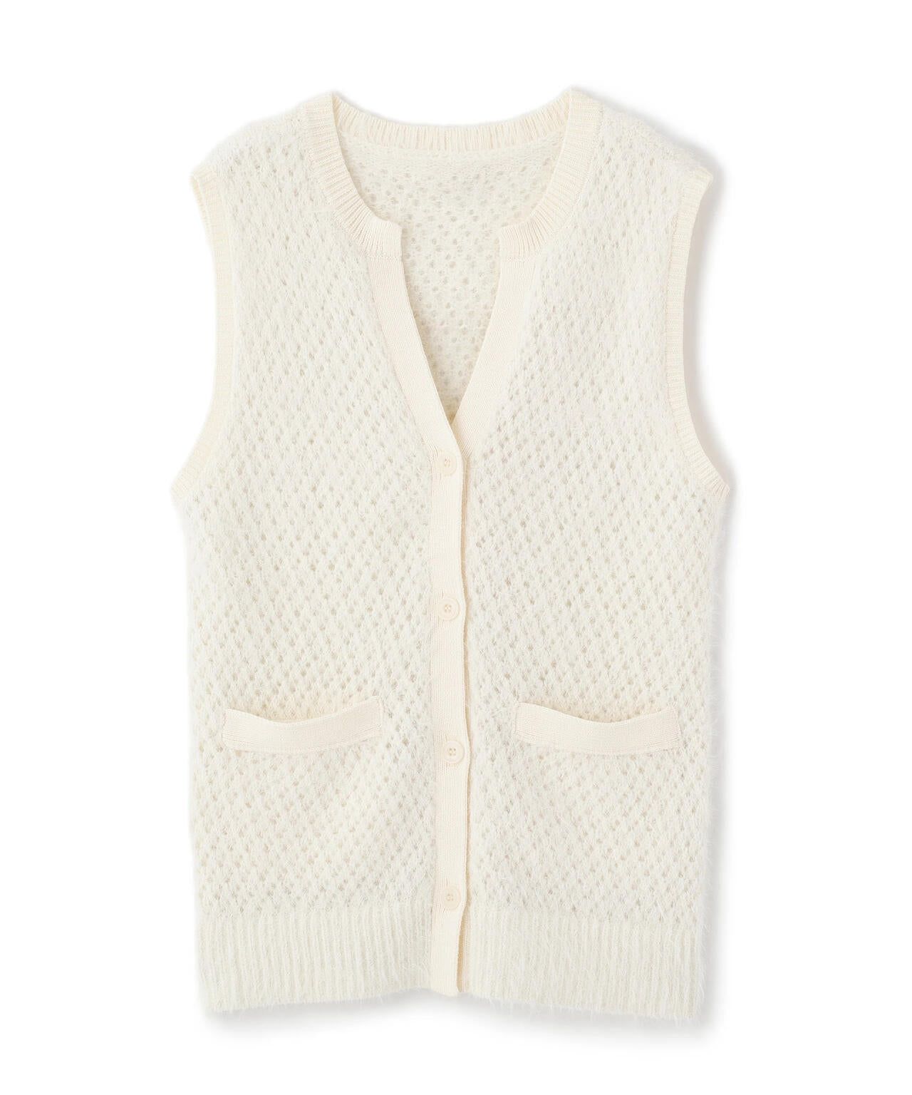 フェザーヤーンボクシーベスト | NATURAL BEAUTY BASIC（ナチュラル