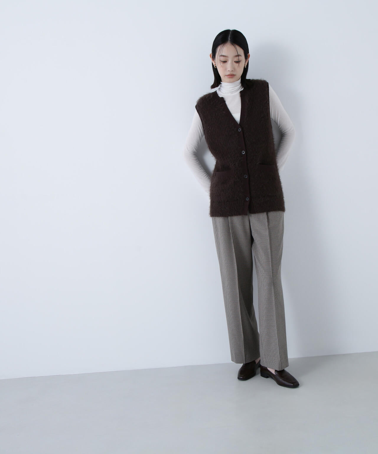 フェザーヤーンボクシーベスト | NATURAL BEAUTY BASIC（ナチュラル