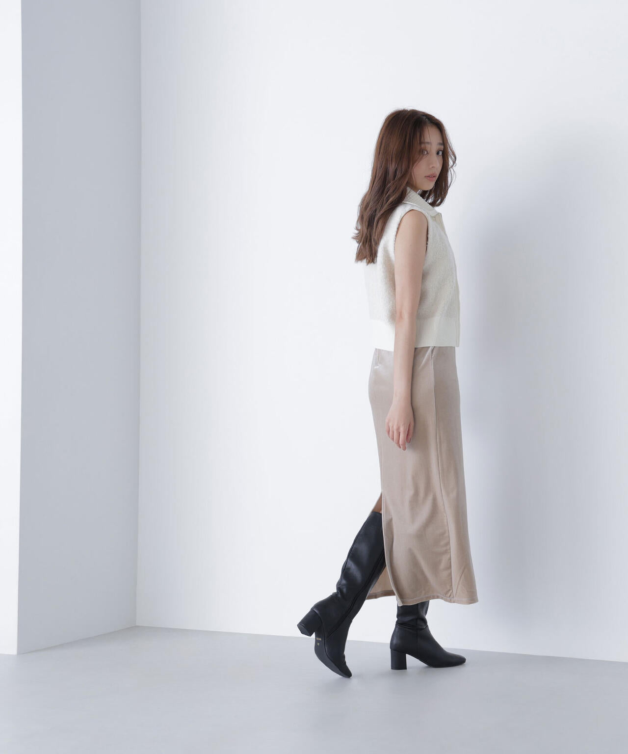 ブークレジップニットベスト | NATURAL BEAUTY BASIC（ナチュラル