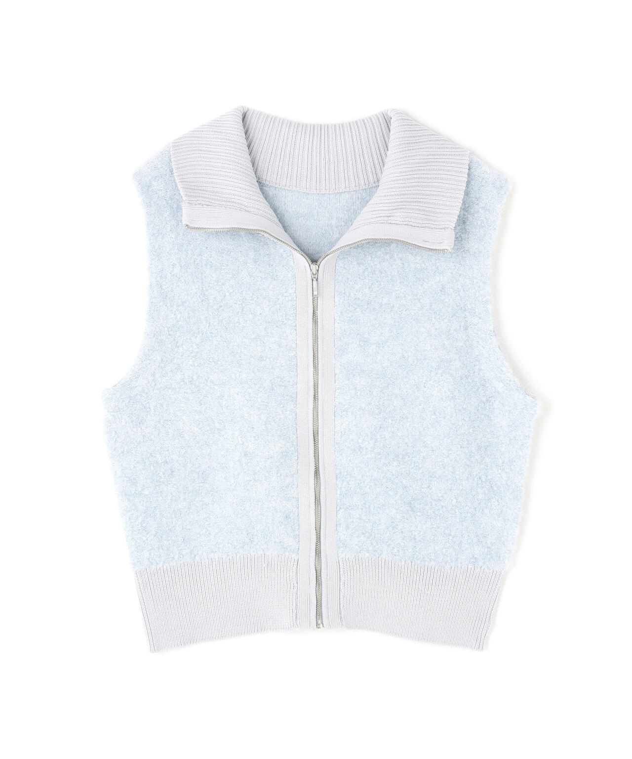 ブークレジップニットベスト