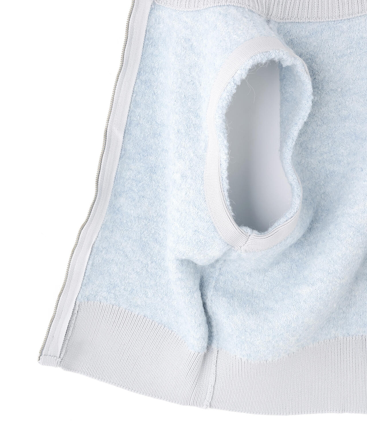 ブークレジップニットベスト