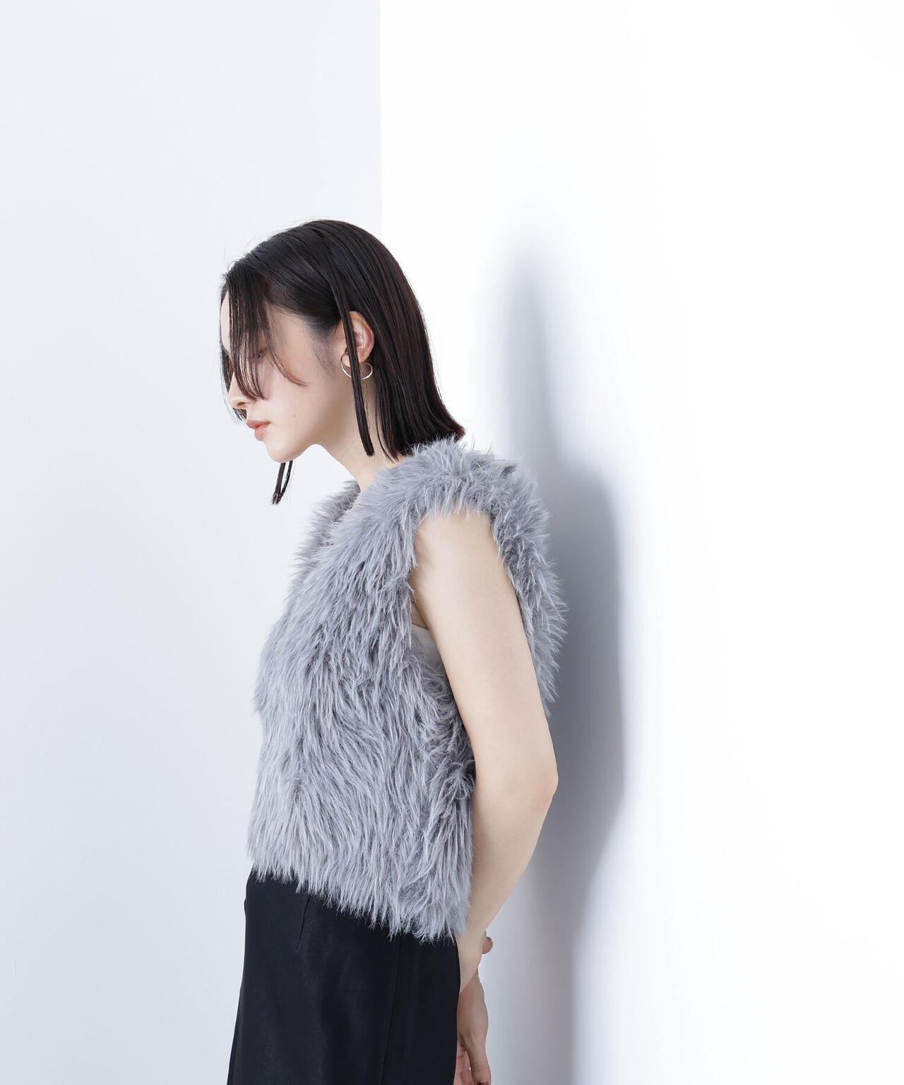 シャギーニットベスト | NATURAL BEAUTY BASIC（ナチュラル