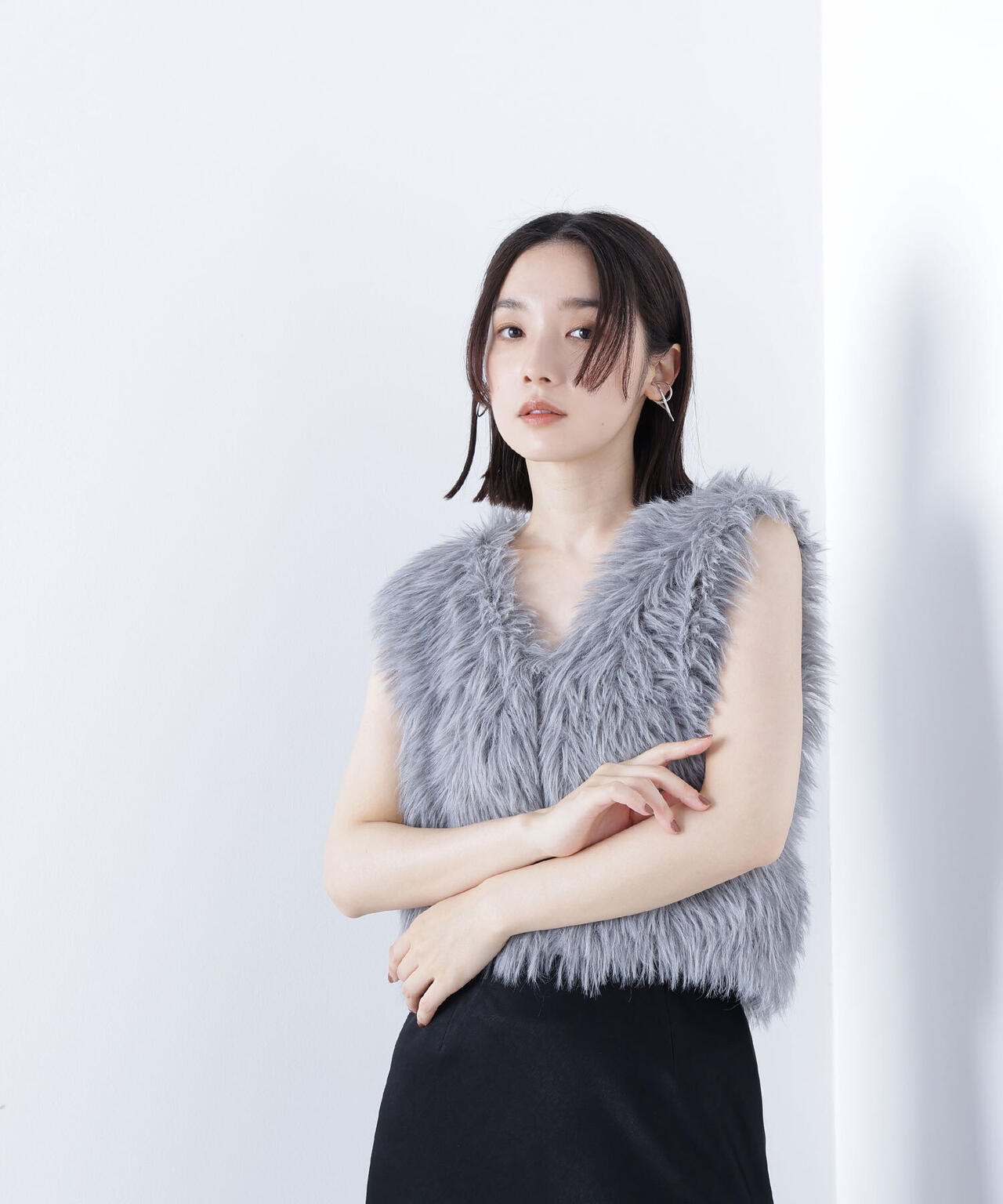 シャギーニットベスト | NATURAL BEAUTY BASIC（ナチュラル