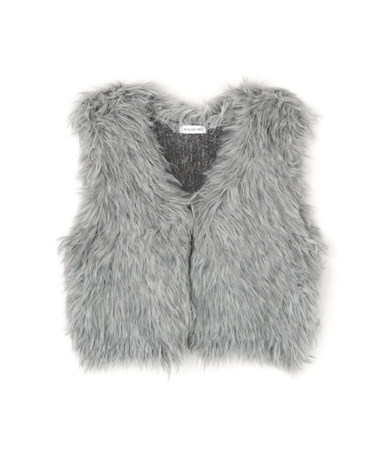 シャギーニットベスト