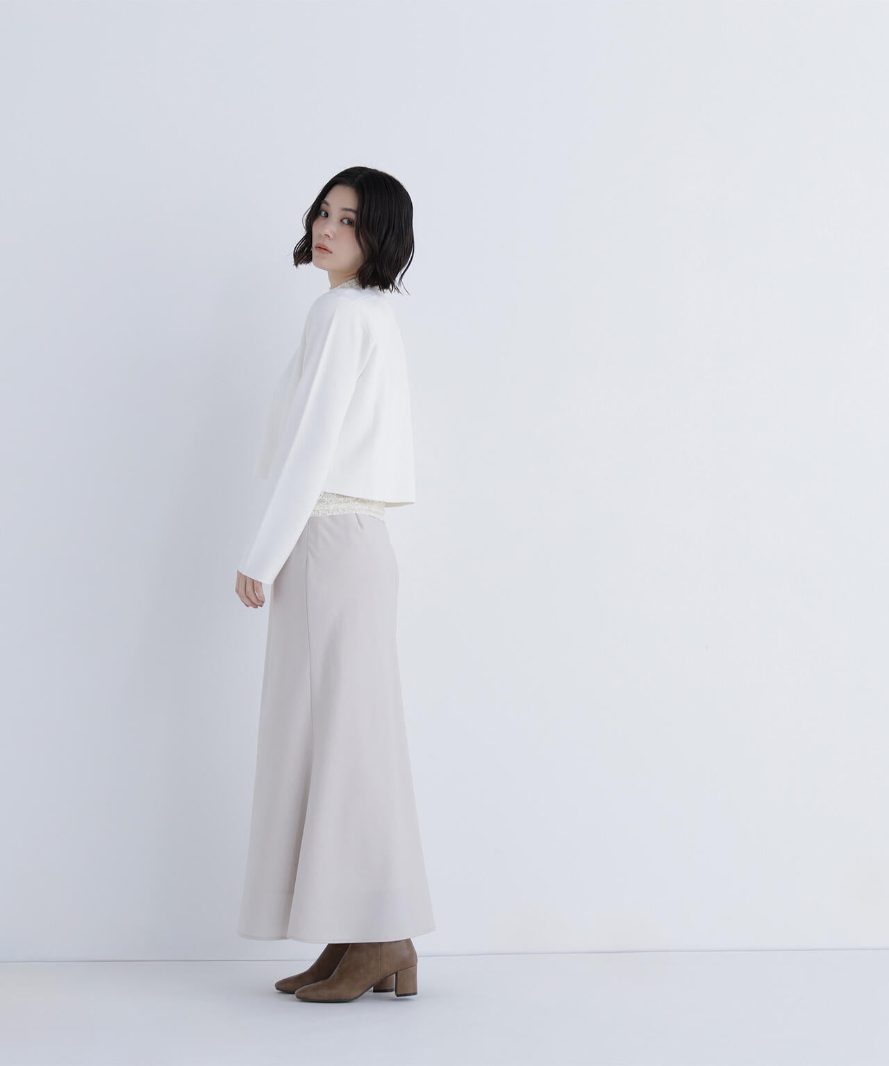 ハートボタンニットジャケット