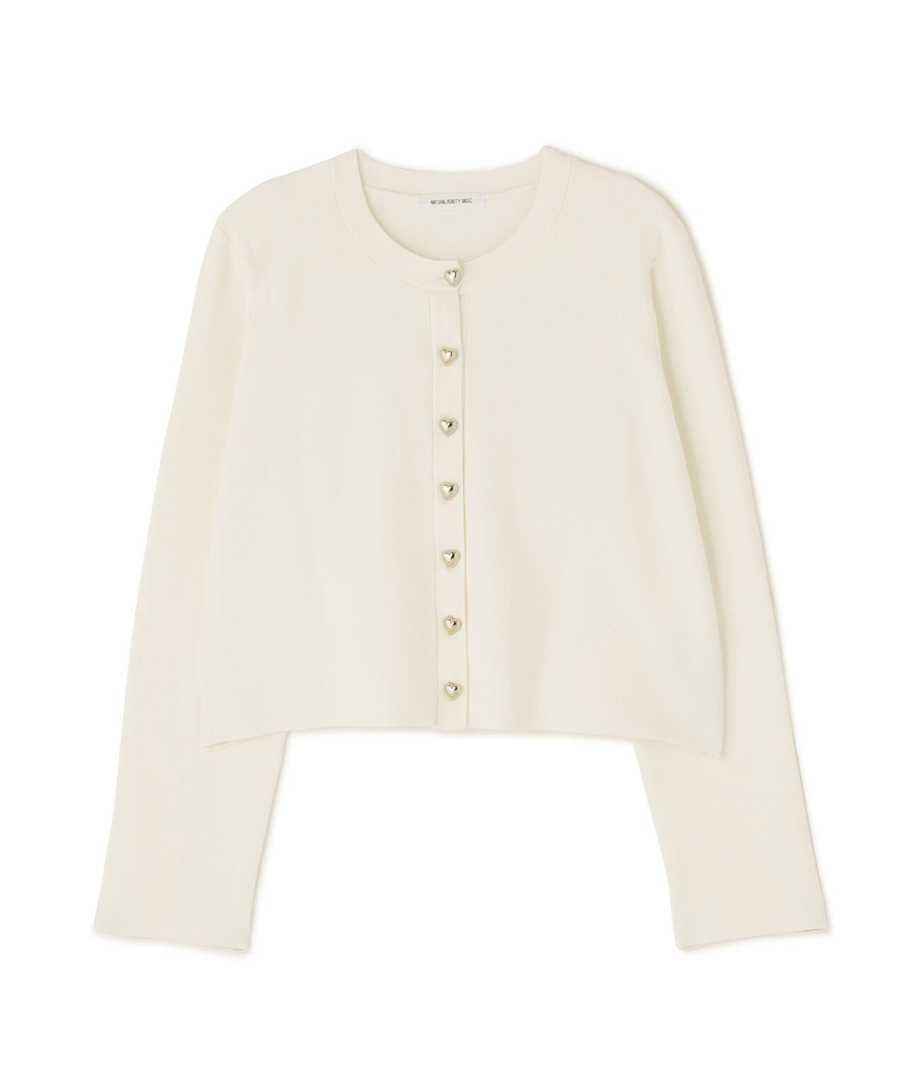 ハートボタンニットジャケット