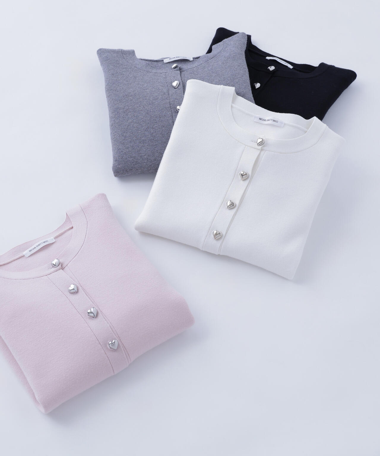 ハートボタンニットジャケット