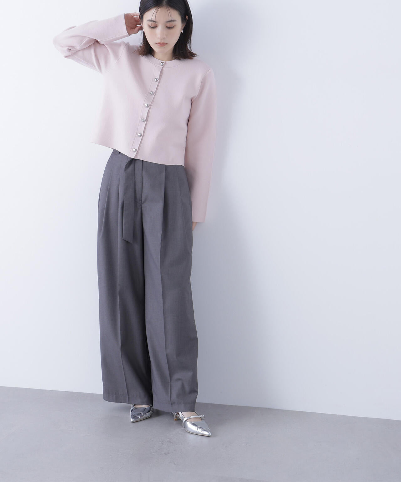 ハートボタンニットジャケット | NATURAL BEAUTY BASIC