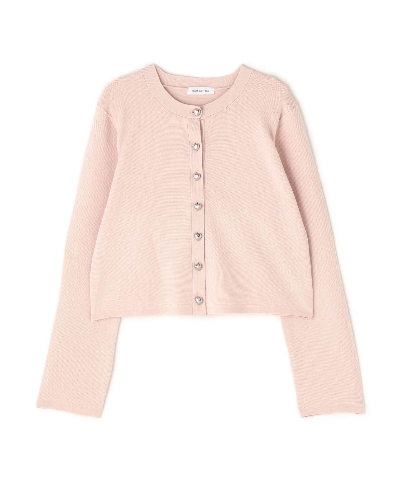 ハートボタンニットジャケット