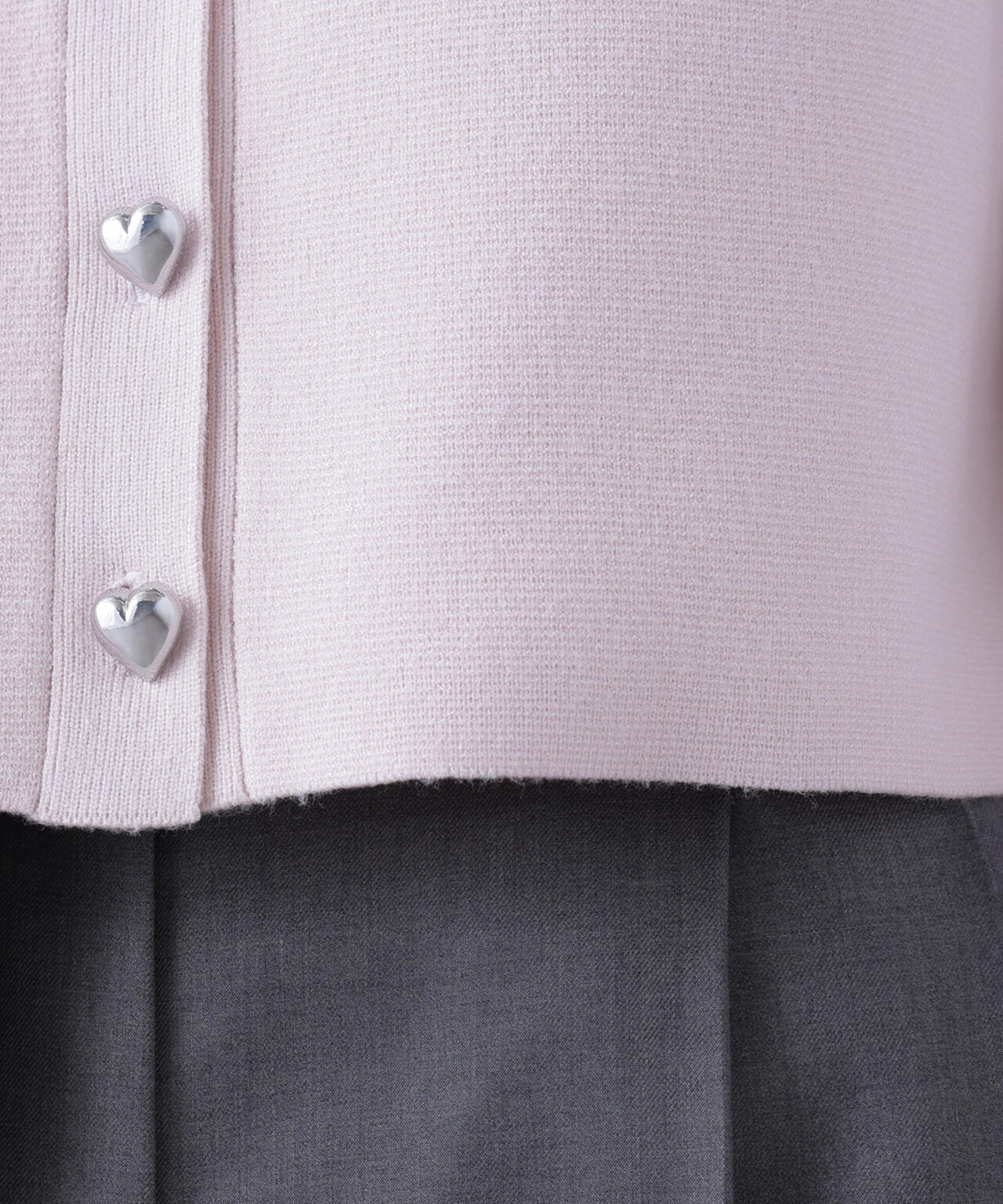ハートボタンニットジャケット