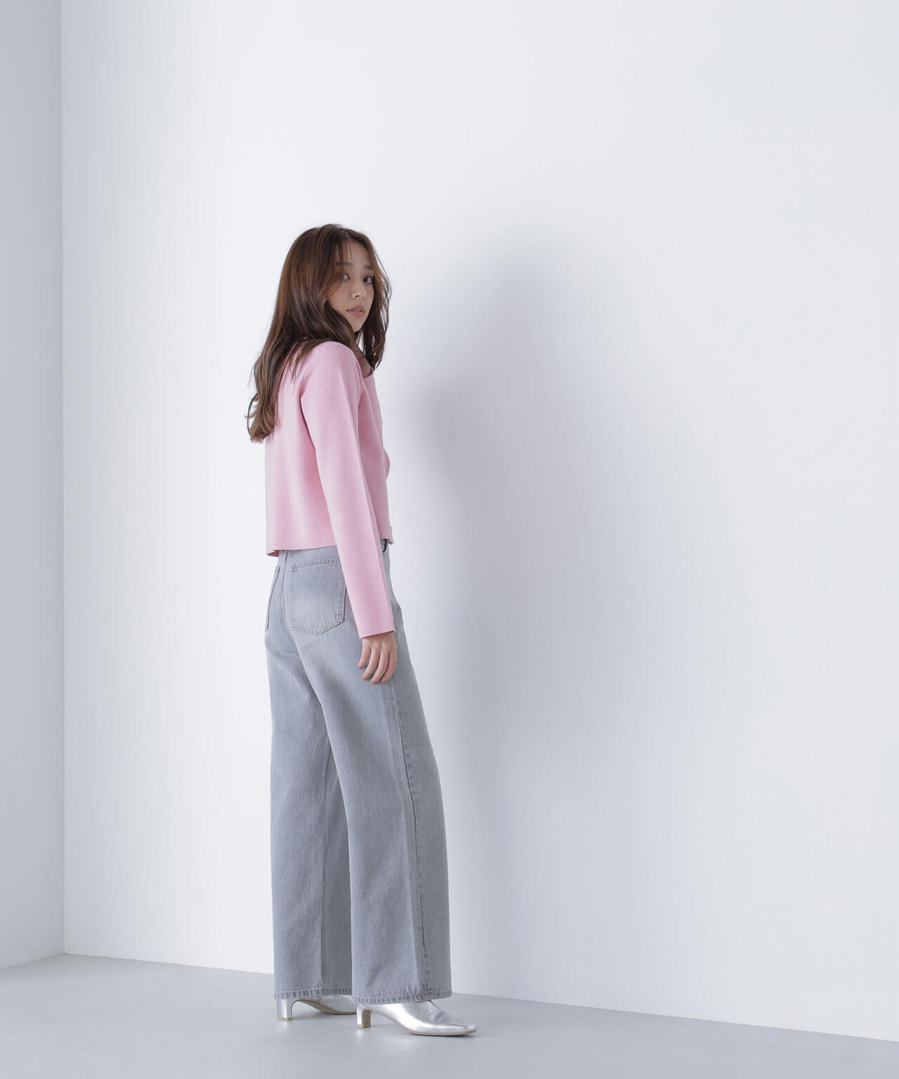 ハートボタンニットジャケット