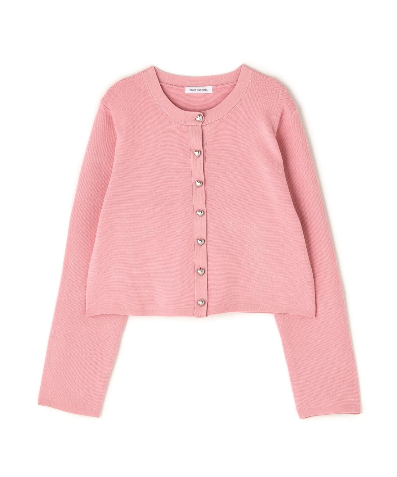 ハートボタンニットジャケット