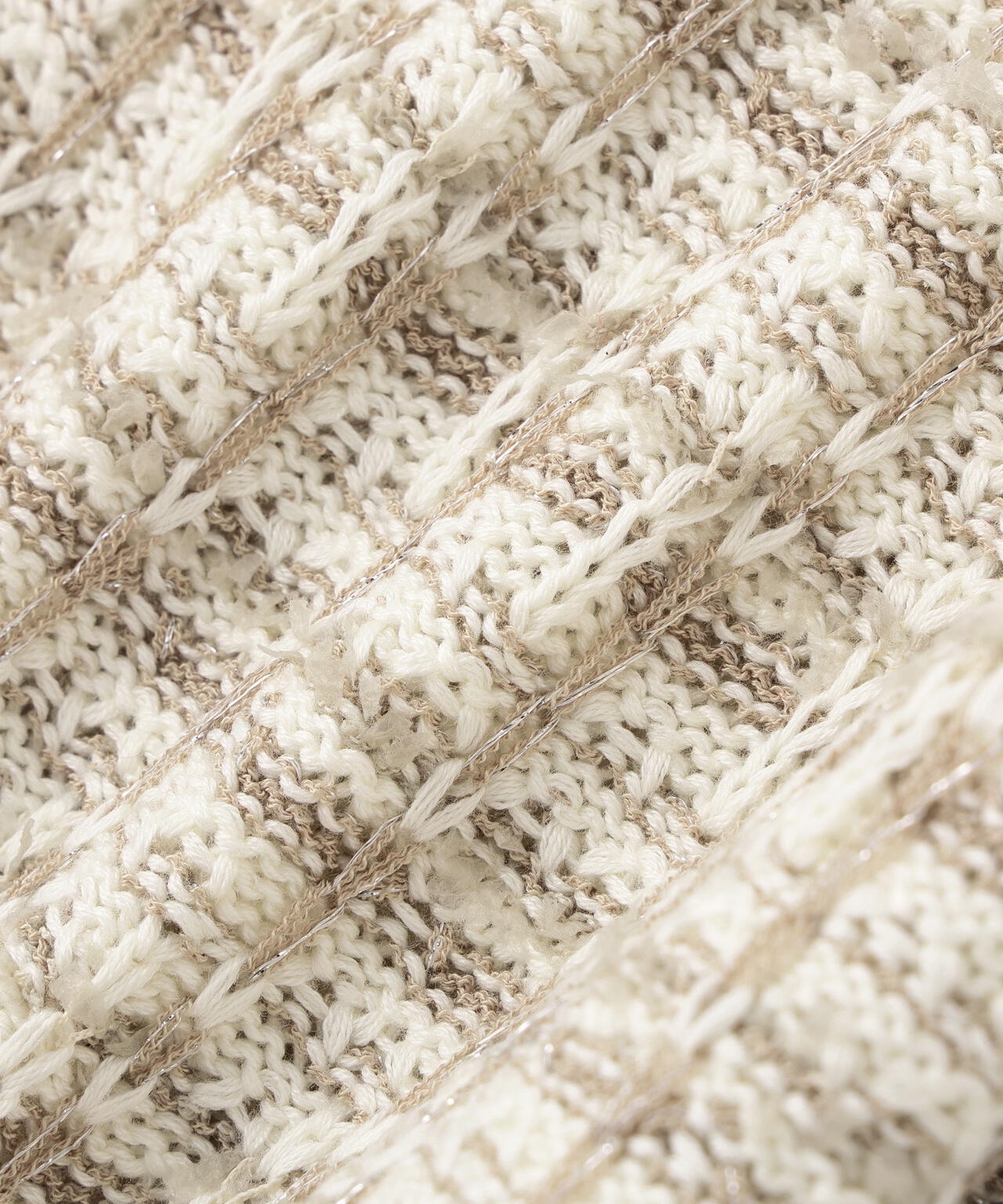 ツイードVネックカーディガン