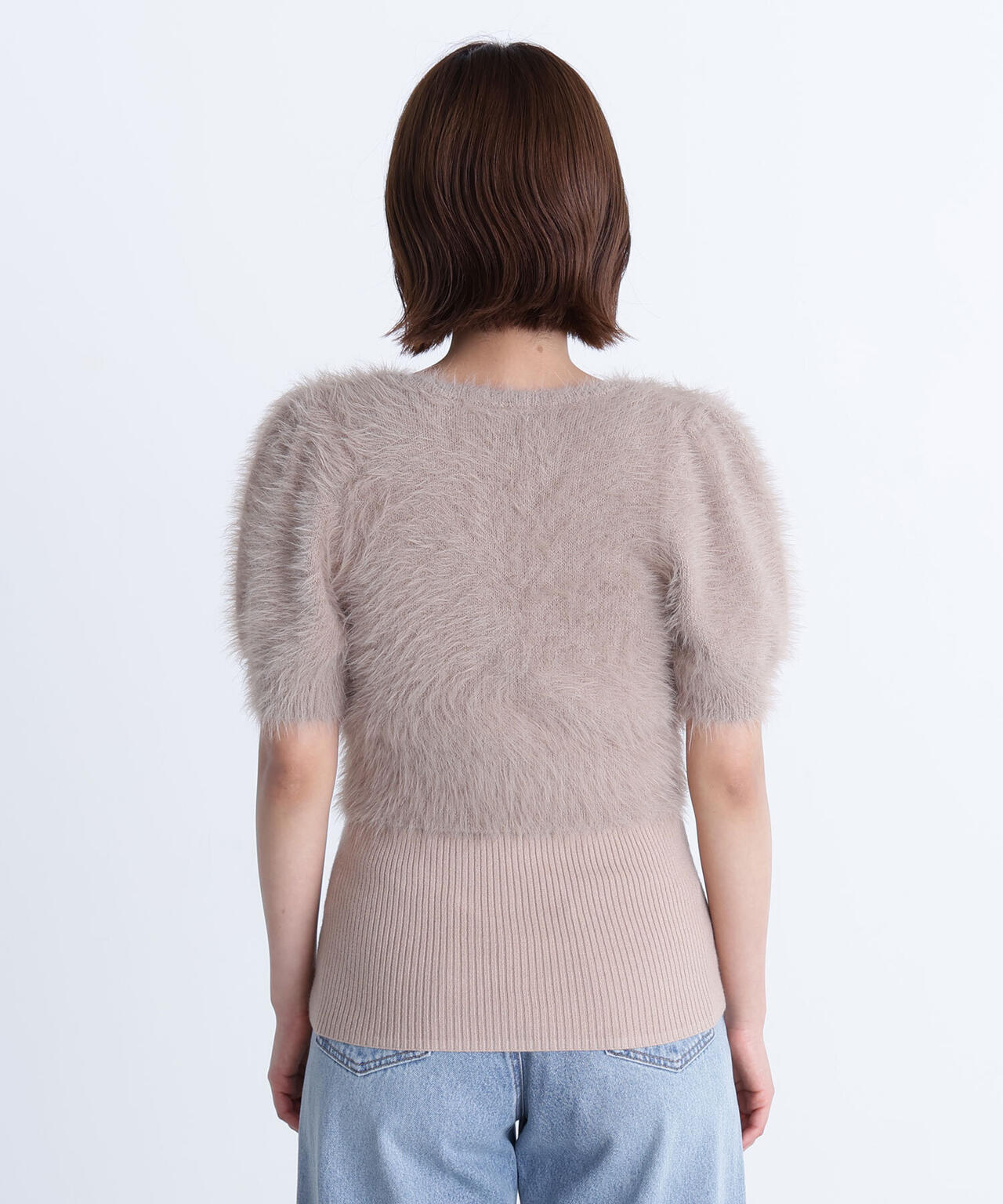 ハーフスリーブシャギーアンサンブル