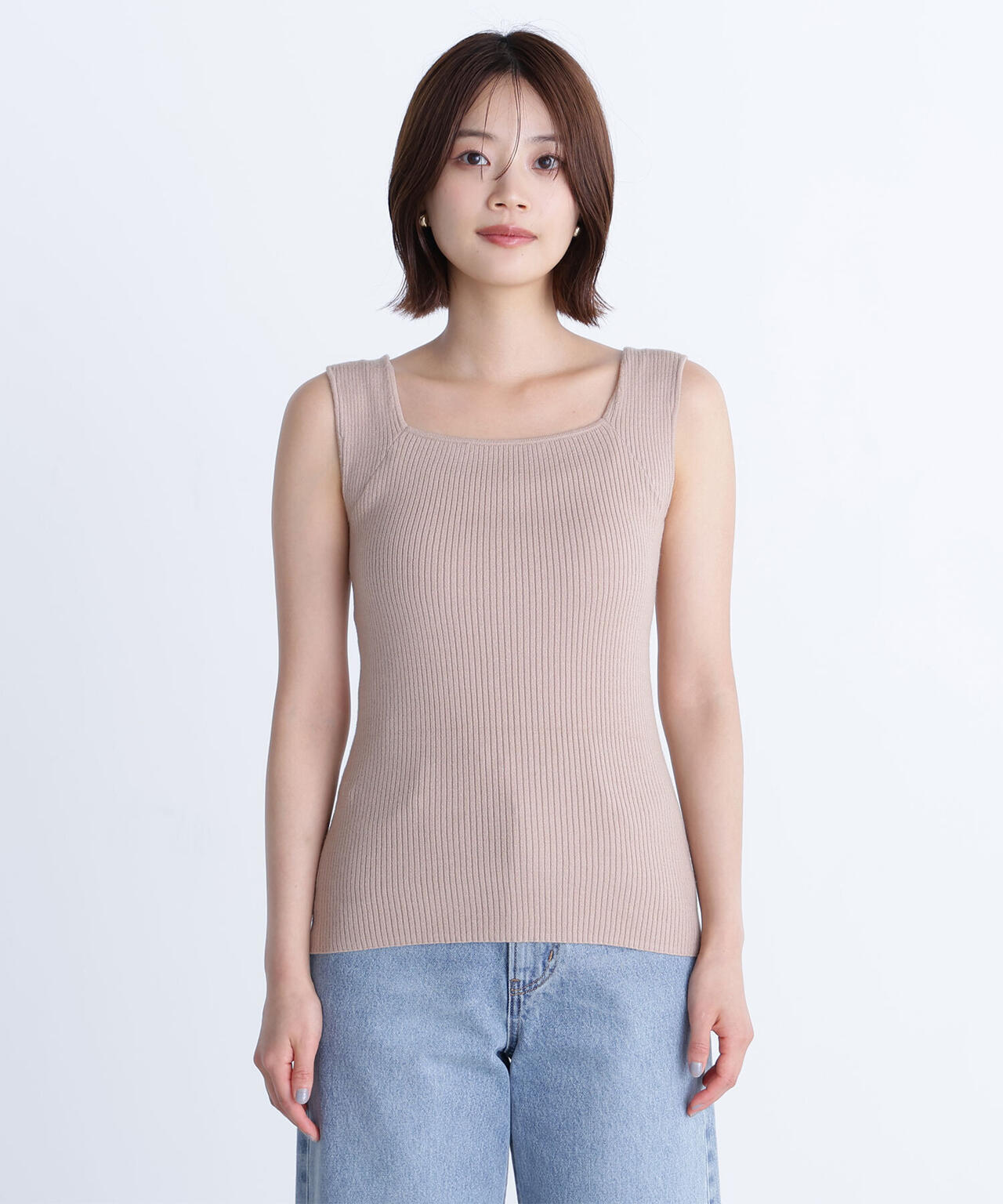 ハーフスリーブシャギーアンサンブル