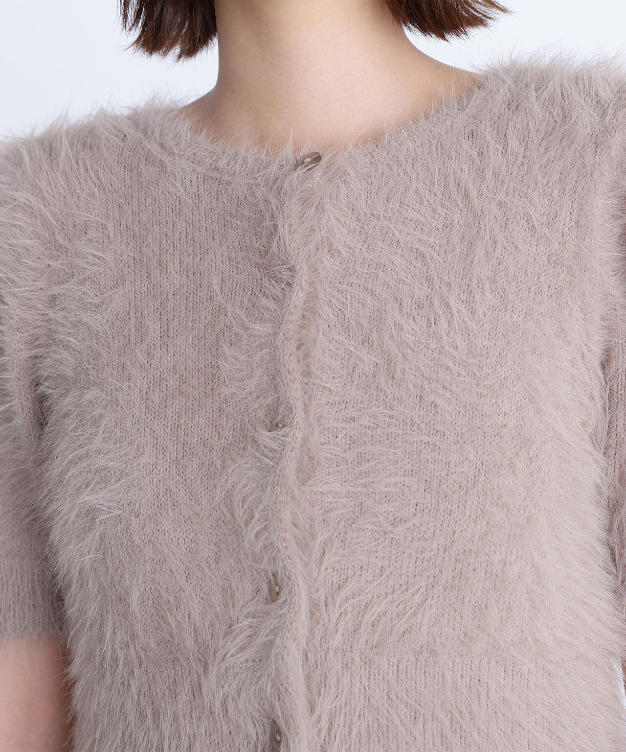 ハーフスリーブシャギーアンサンブル