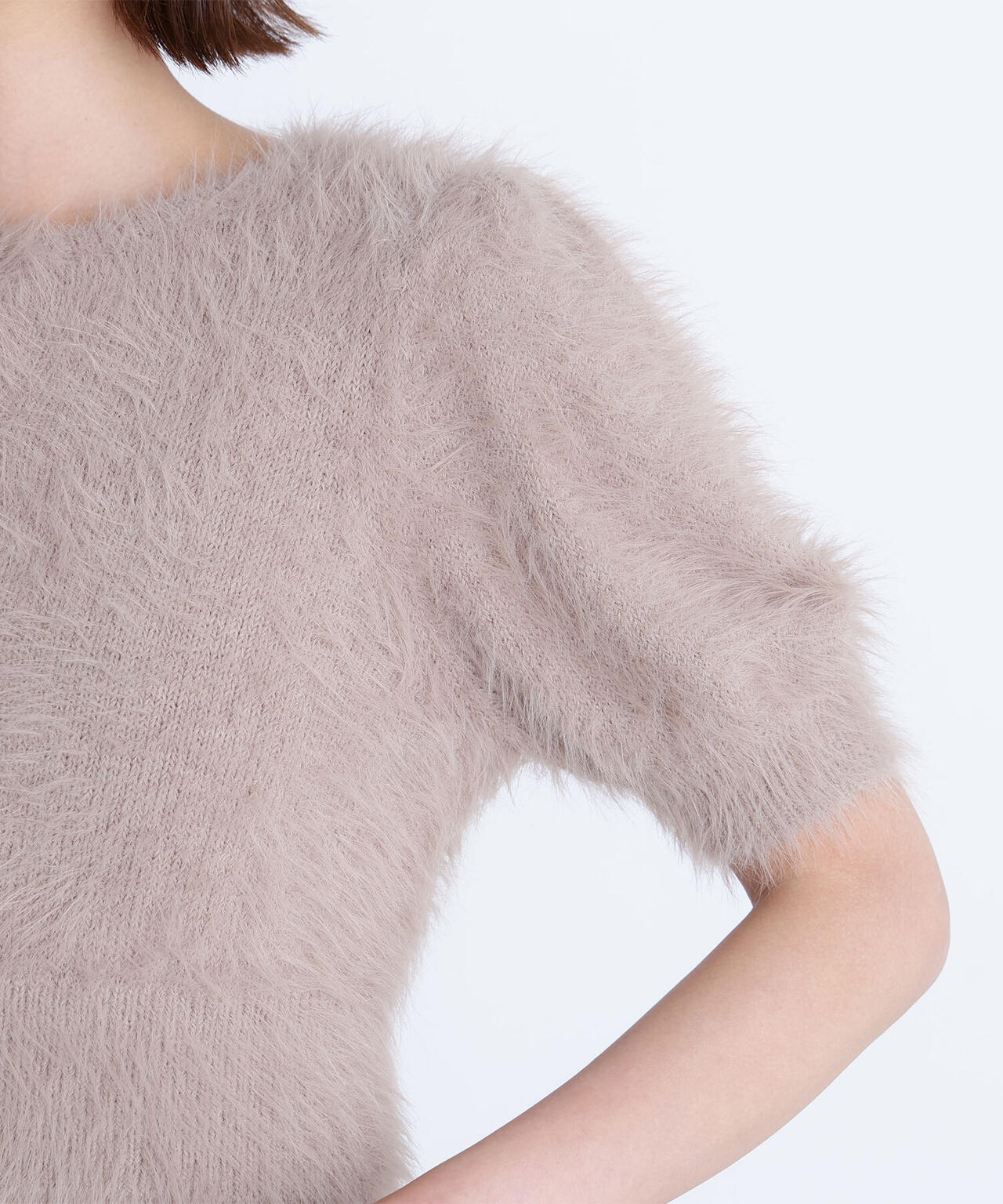 ハーフスリーブシャギーアンサンブル