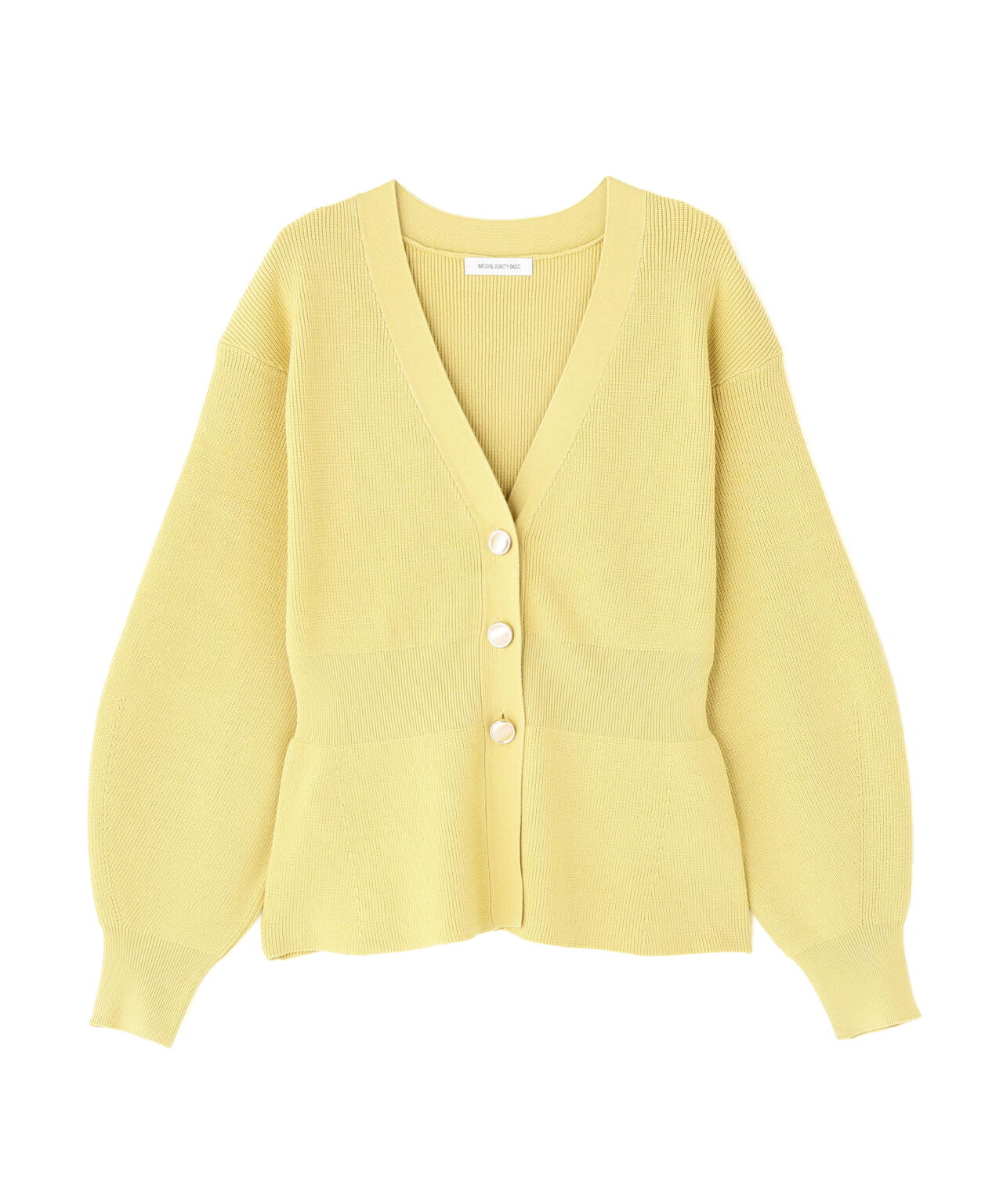 ペプラムフォルムカーディガン