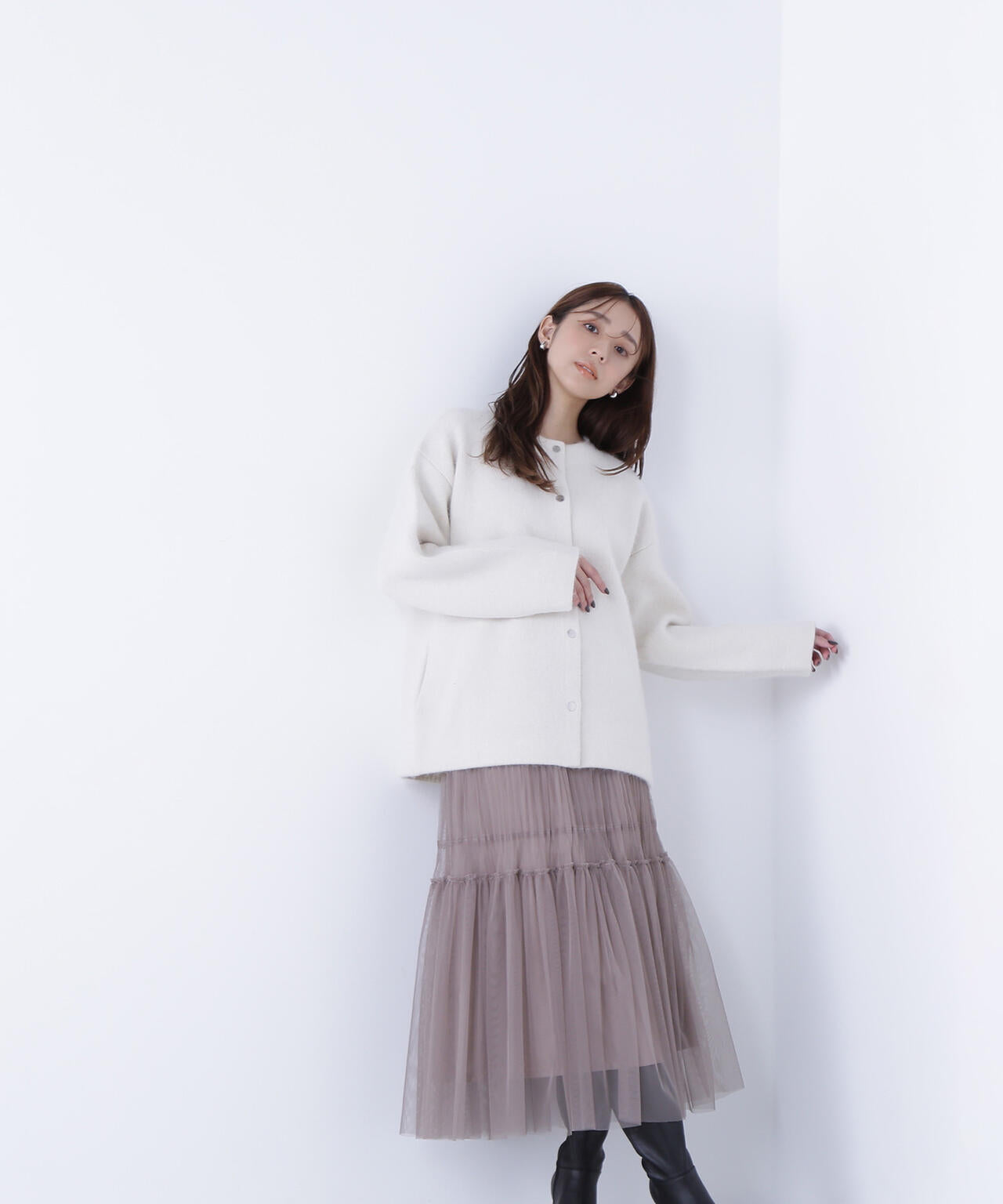 FOX接結コーディガン