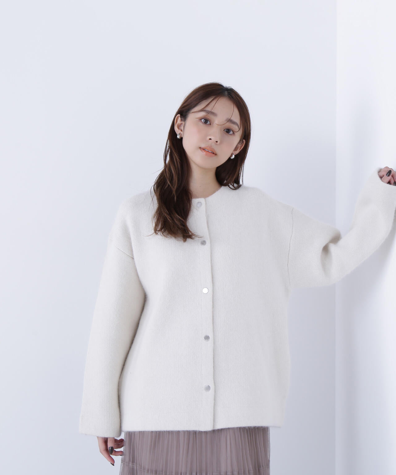 未使用 ナチュラルビューティーベーシック FOX接結コーディガン FOX接結コーディガン | NATURAL BEAUTY BASIC（ナチュラル