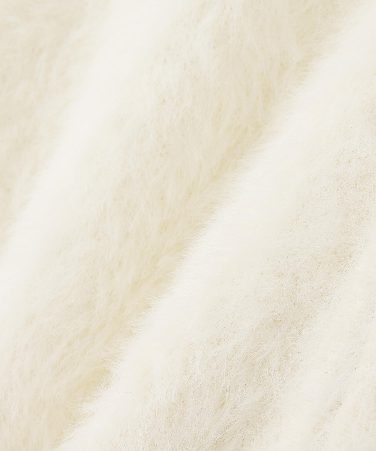 ヘアリージップカーディガン